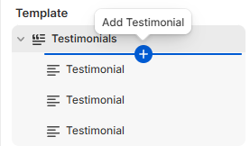 Testimonials settings